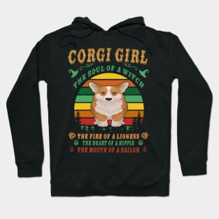 Corgi Girl - Witch - Lioness - Hippie - Sailor (80) Hoodie